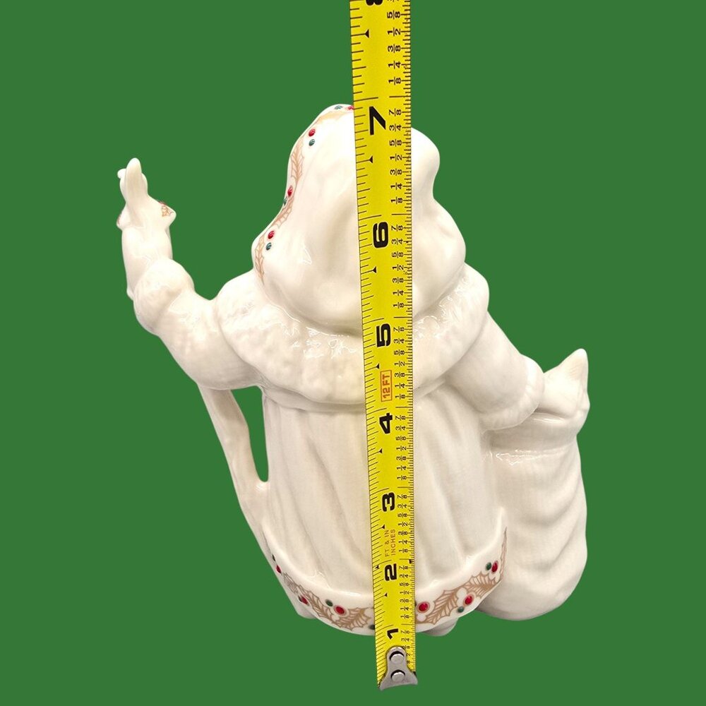 LENOX Jeweled Woodland Santa Figurine 1994 Christmas 2nd in Series Porcelain - Picture 8 of 9